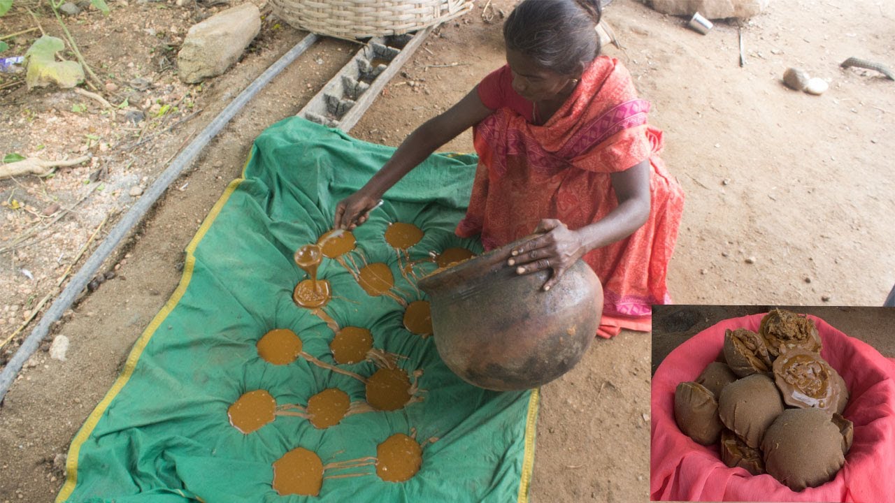 COCONUT JAGGERY Prepared by our village people|Traditional food