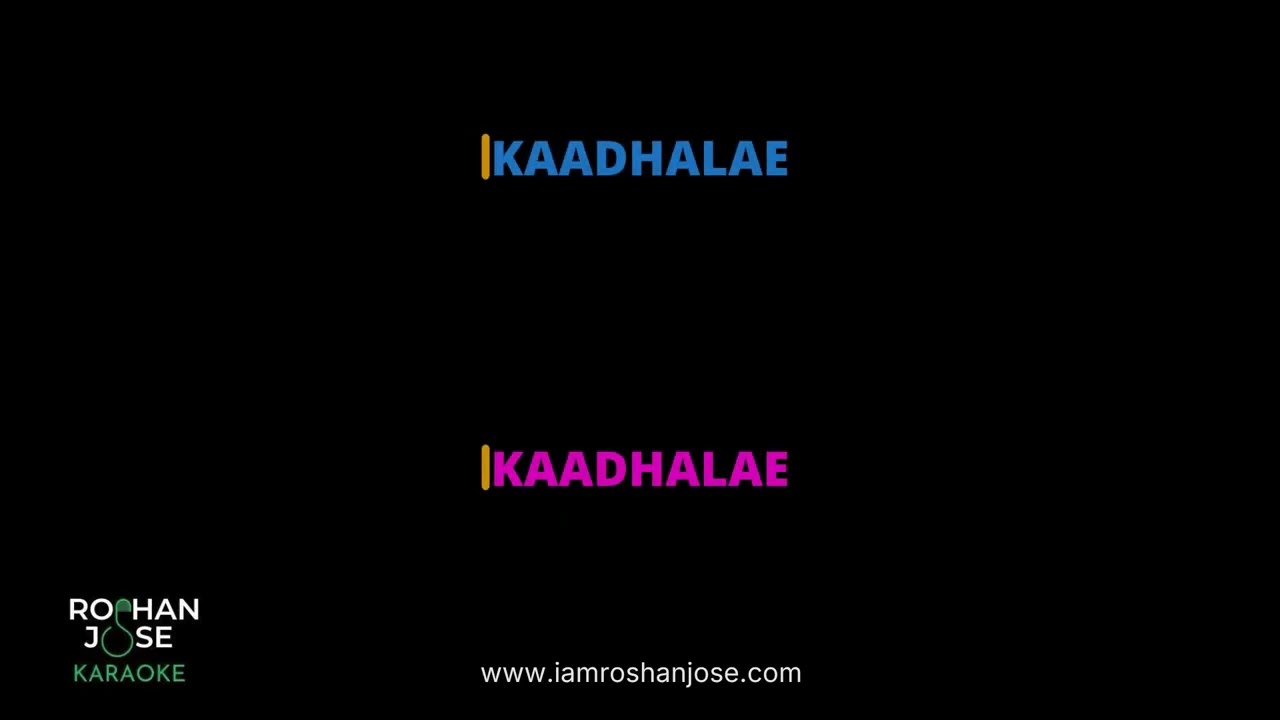 Mundhinam Parthanae - Varanam Aayiram - Karaoke With Scrolling Lyrics - Roshan Jose Karaoke