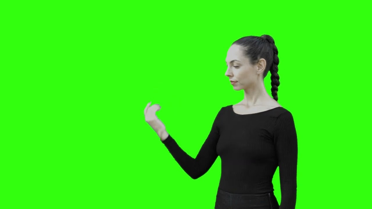 young woman walking and stoping to communicate wit 2023 11 27 05 33 45 utc