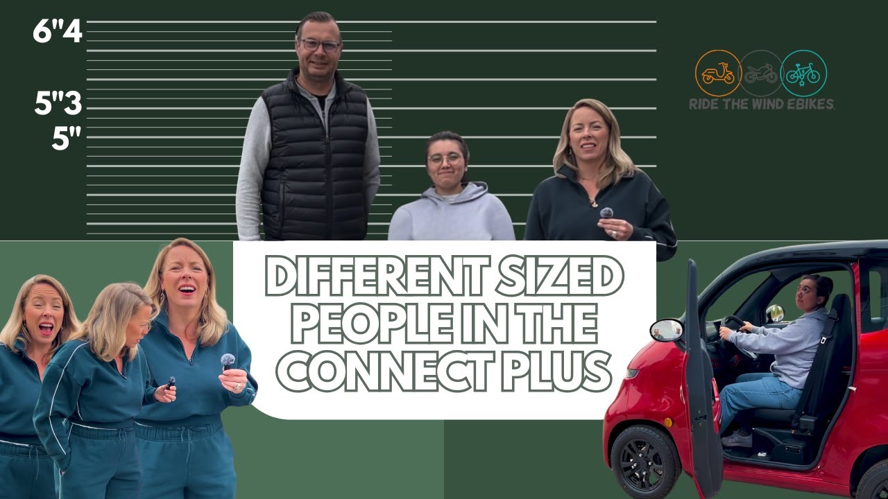 Size Comparison | Different Sized People In The Ecolo Connect Plus Enclosed Mobility Scooter