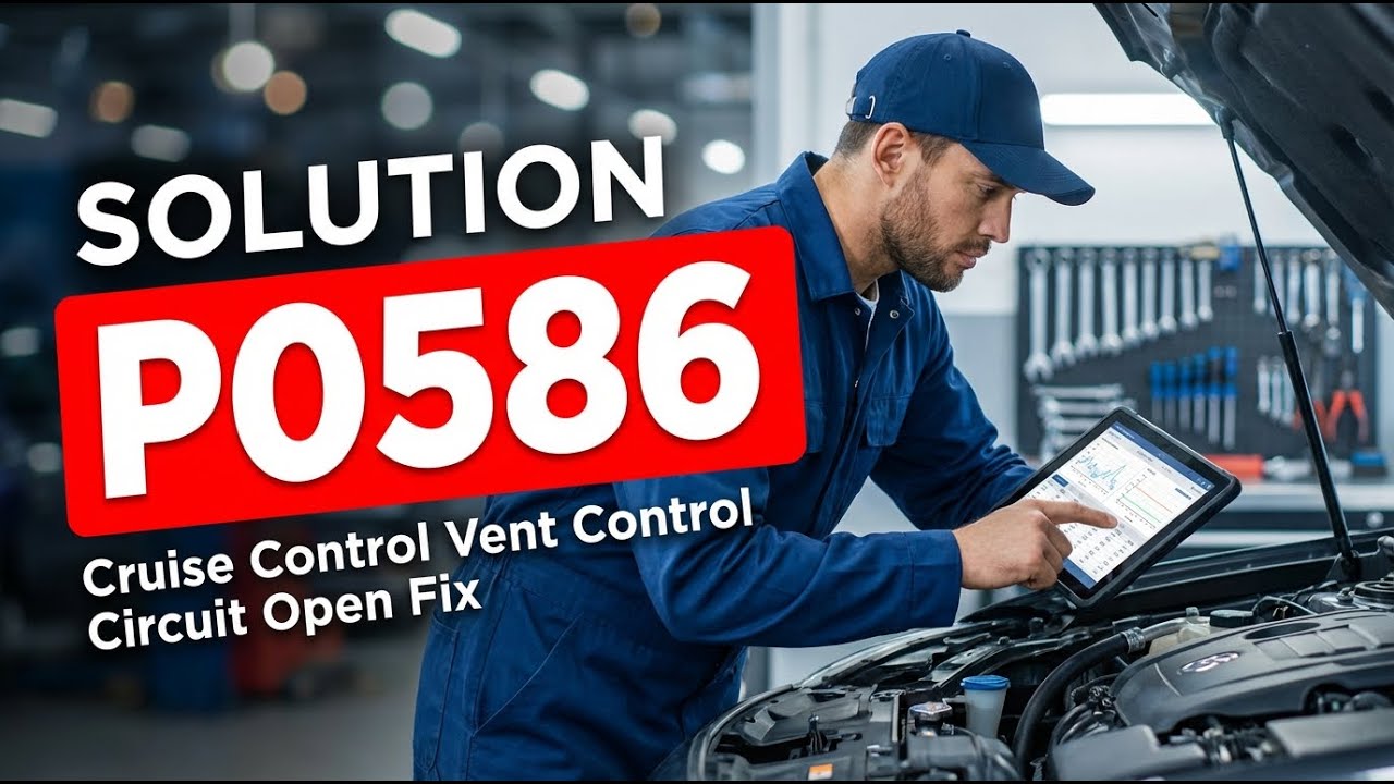КАК ИСПРАВИТЬ ОШИБКУ P0586 OBD II - Устранение обрыва цепи управления вентиляцией круиз-контроля
