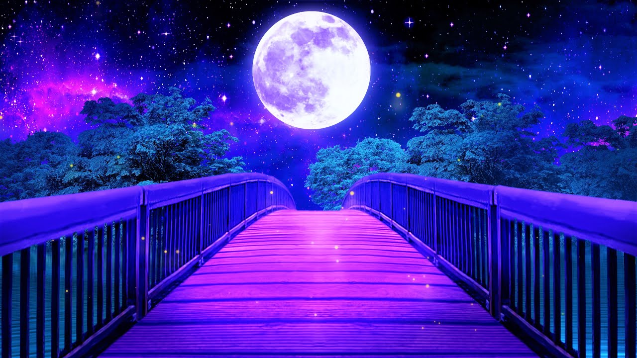 Beautiful Night 💜 Calming Sleep Music | Peaceful Deep Sleeping | Stress Relief Relaxing Music