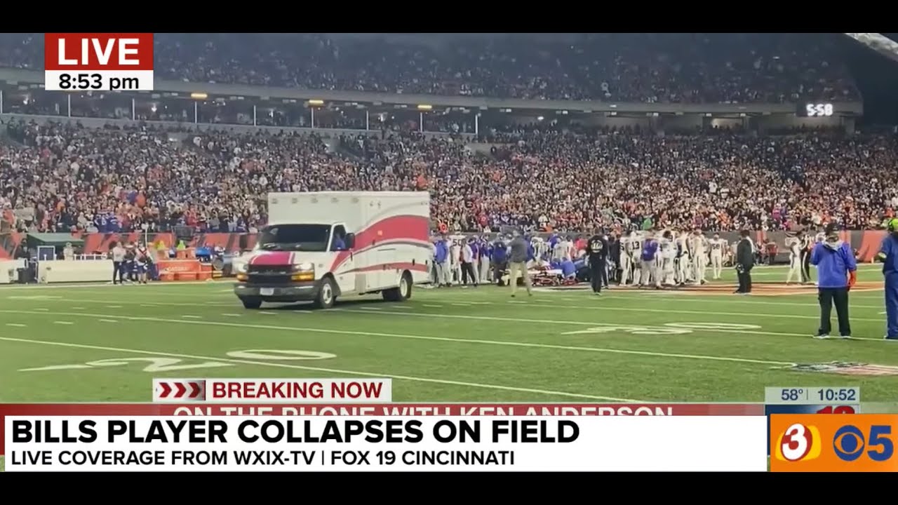 LIVE: Buffalo Bills Damar Hamlin in critical after collapsing on field