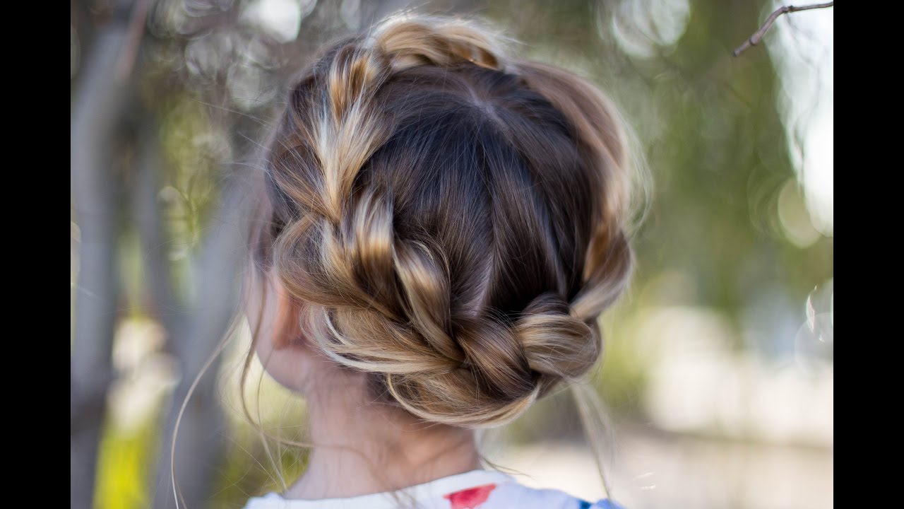 Pull Thru Crown Braid | Updo | Cute Girls Hairstyles