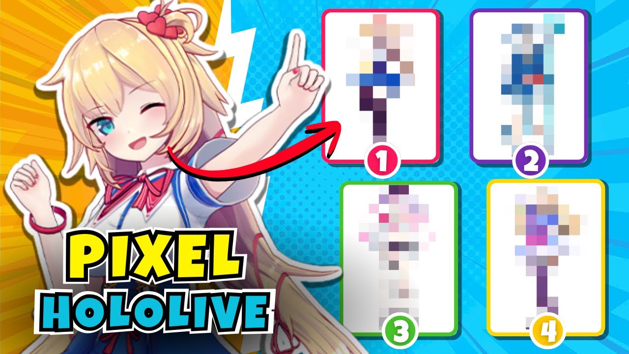 🤔¿ADIVINA la Miembro de HOLOLIVE PIXELADA? |⚡Test HOLOLIVE GAME QUIZ