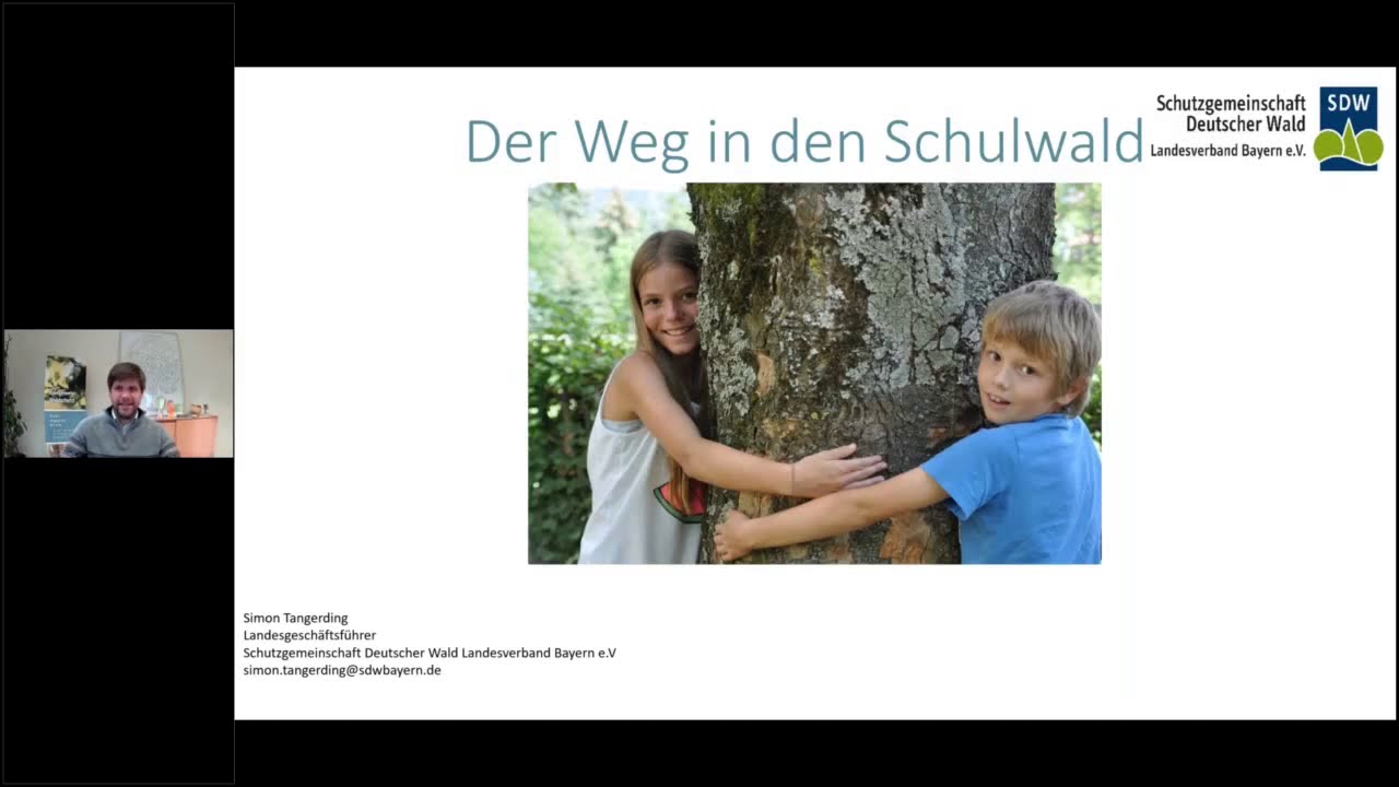&bdquo;Der Weg in den Schulwald&ldquo; Simon Tangerding zur Online-Tagung Unterricht im Wald