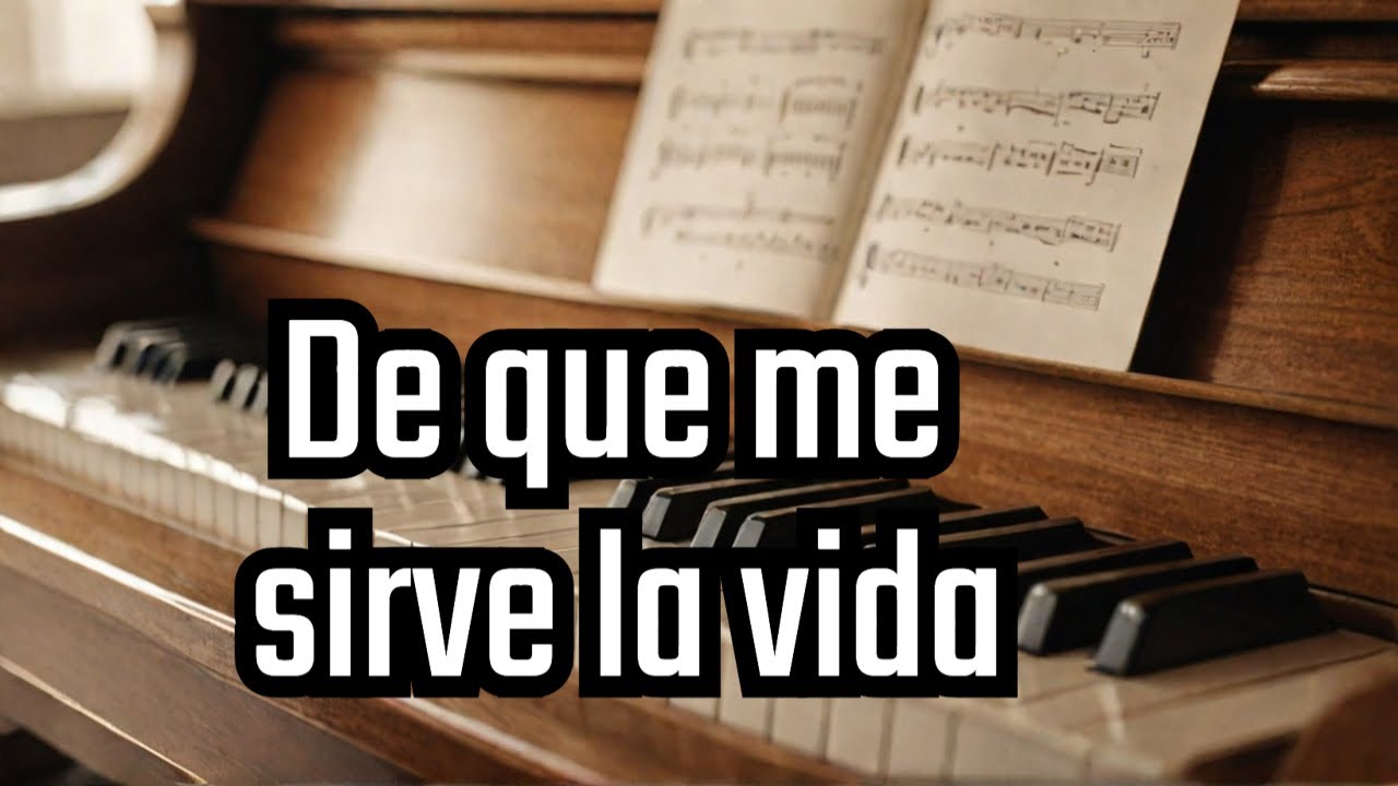 Camila - de que me sirve la vida (Karaoke con piano)
