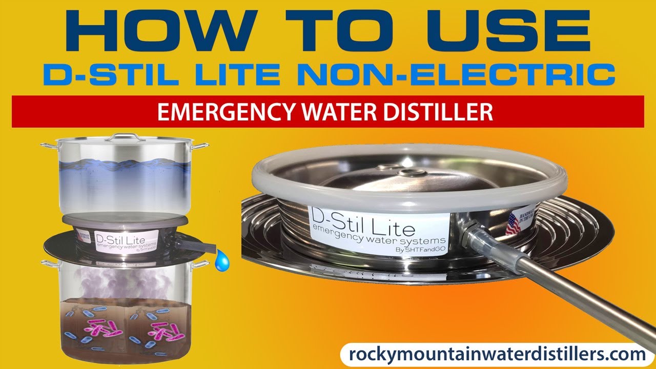 How to use D-Stil Lite Emergency Water Distiller - Rocky Mountain Water Distillers