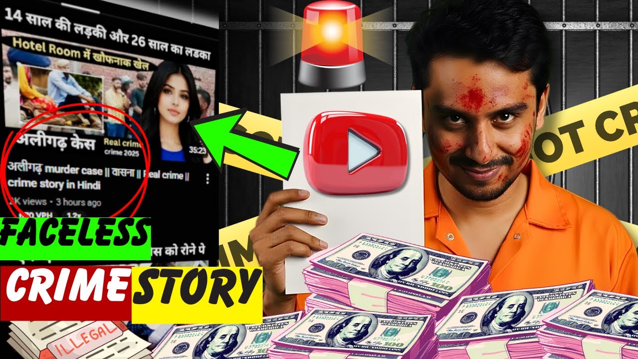 🔥Hindi CRIME Story से पैसे कैसे कमाए? Full Course (Best Faceless Idea 2026)