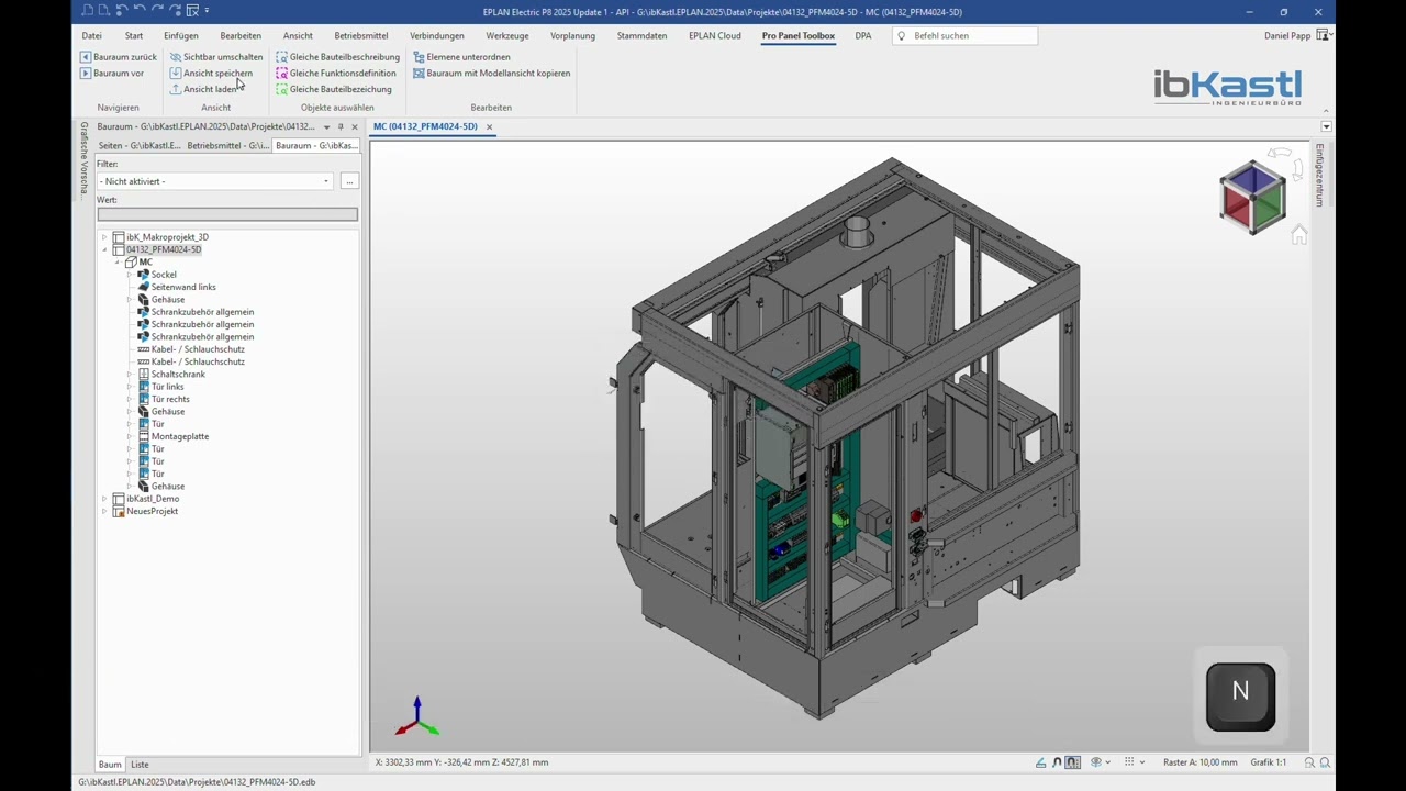 Pro Panel ToolBox: Ansicht speichern