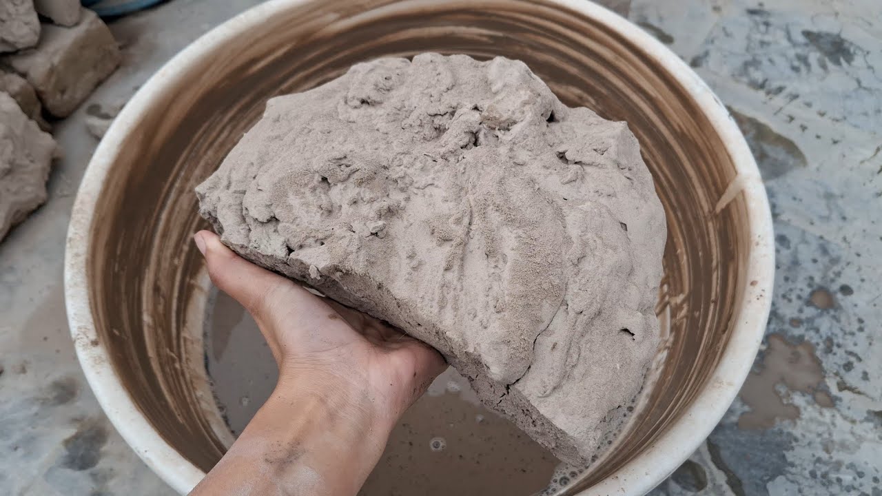 ASMR Soft dirt water crumbling edits satisfying