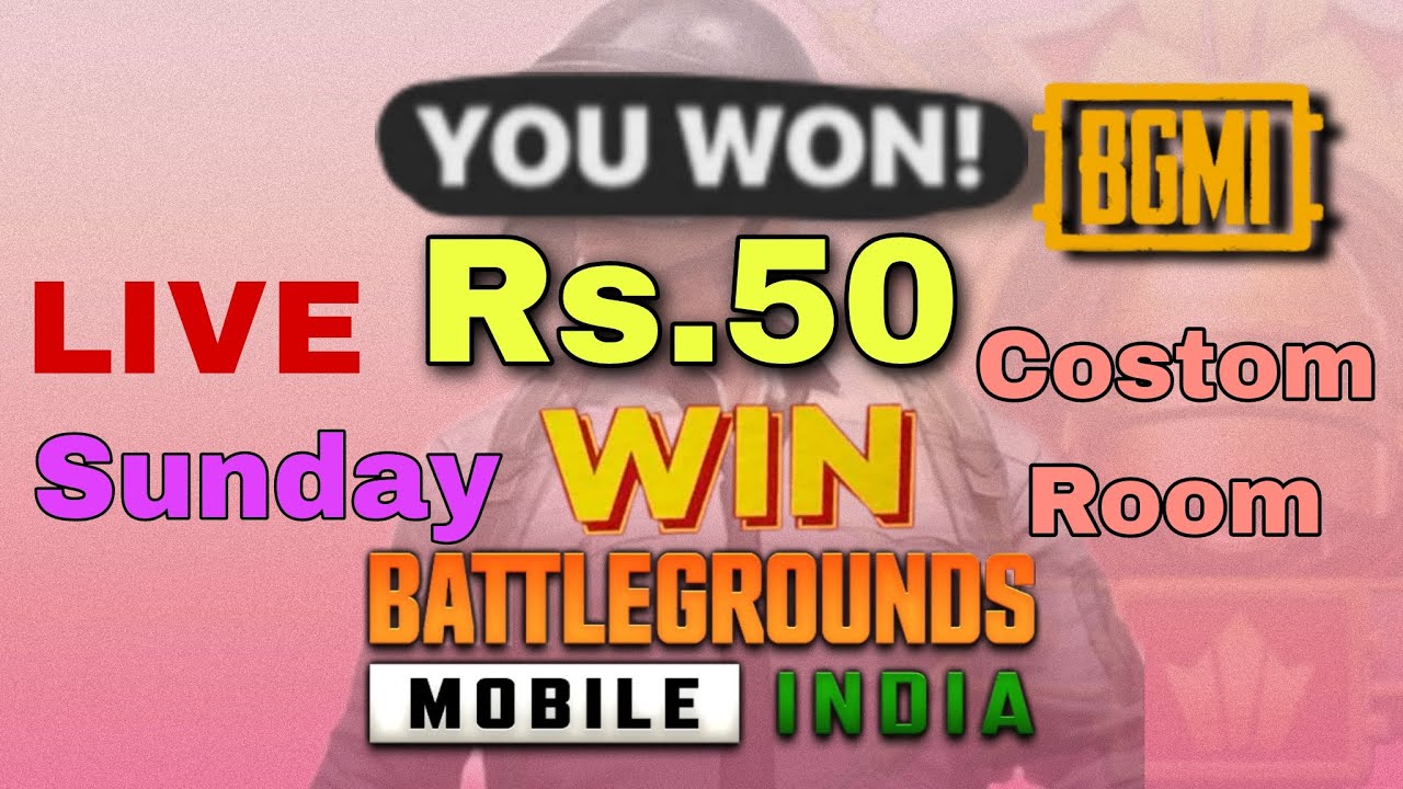 BGMI COSTOM ROOM LIVE || BGMI LIVE COSTOM ROOM MONEY GIVEAWAY weekly