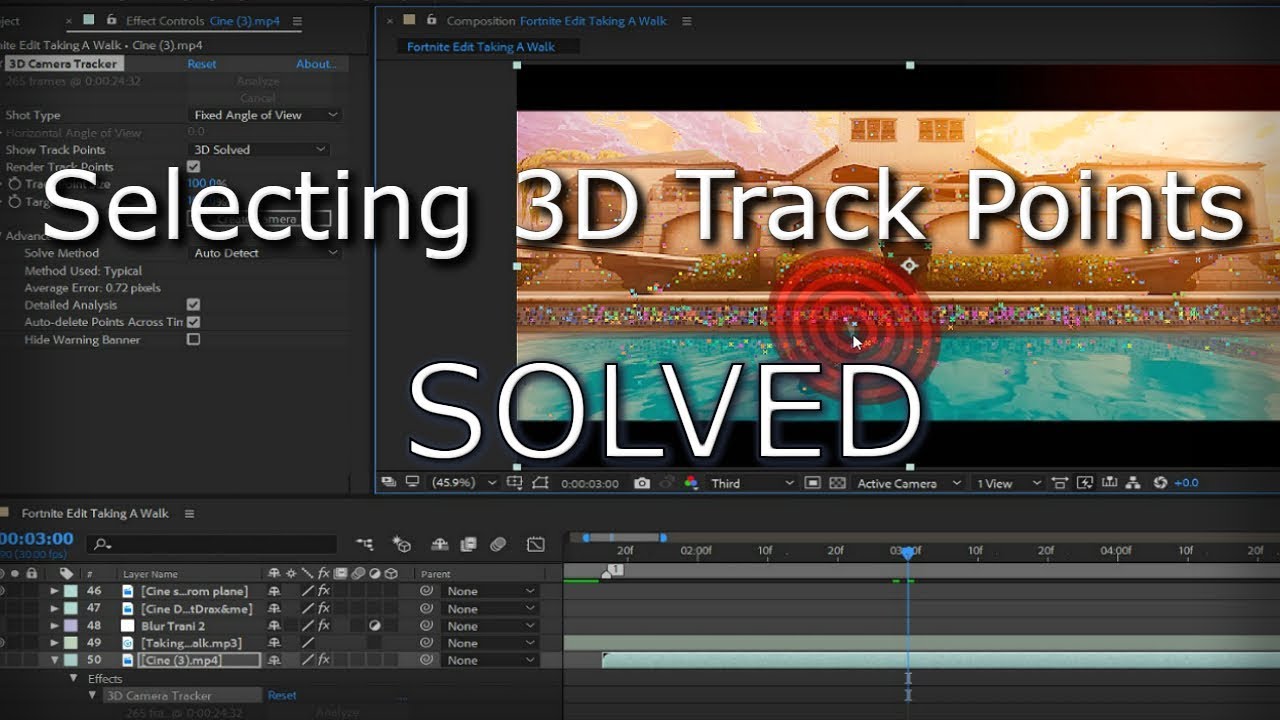 Why Can't I Select My 3D Track Points? After Effects Tutorial #1