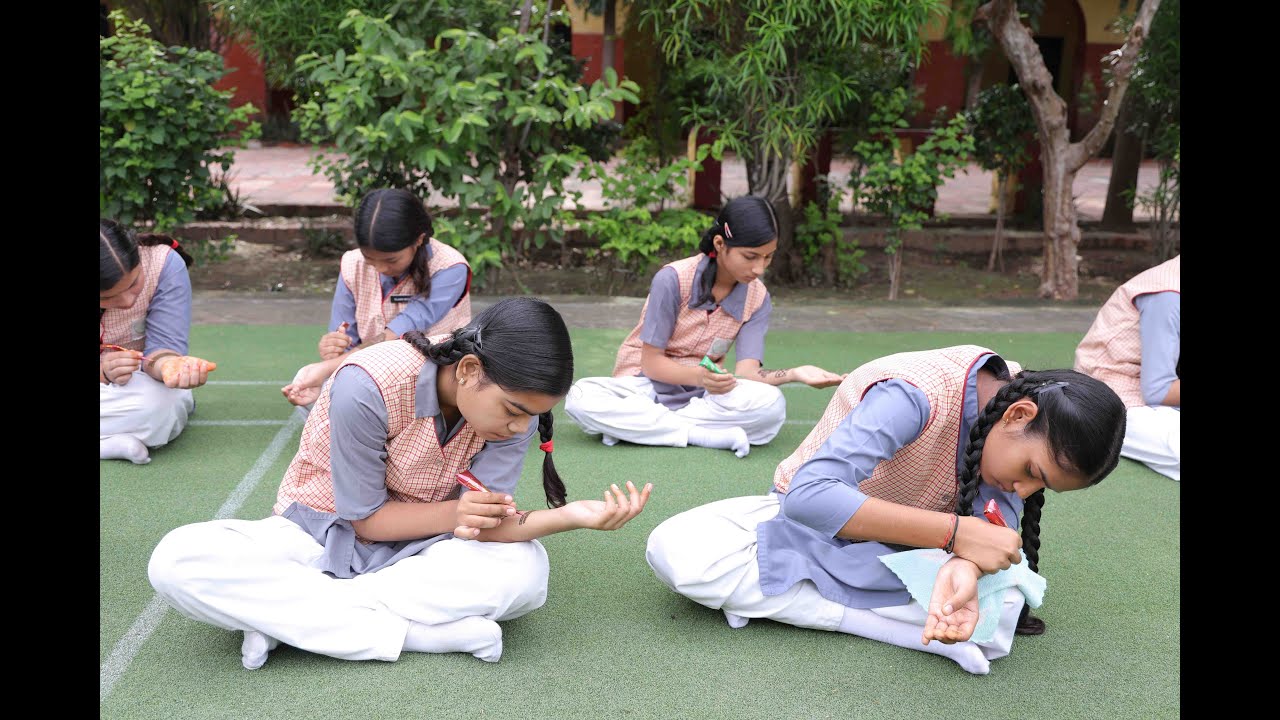 SS public school Mehandi present by Ms studio agra ph...9997300696