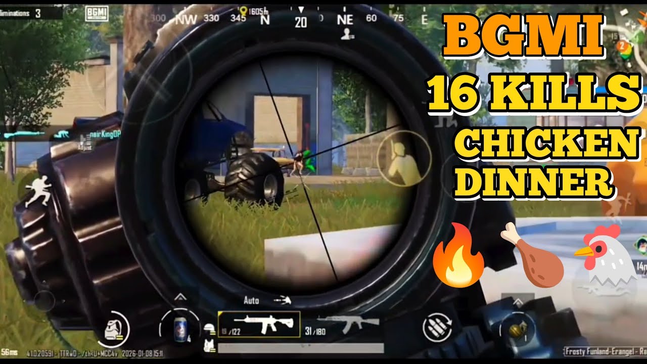 “Desi Power | 16 Kills & Chicken Dinner 💪🐔”