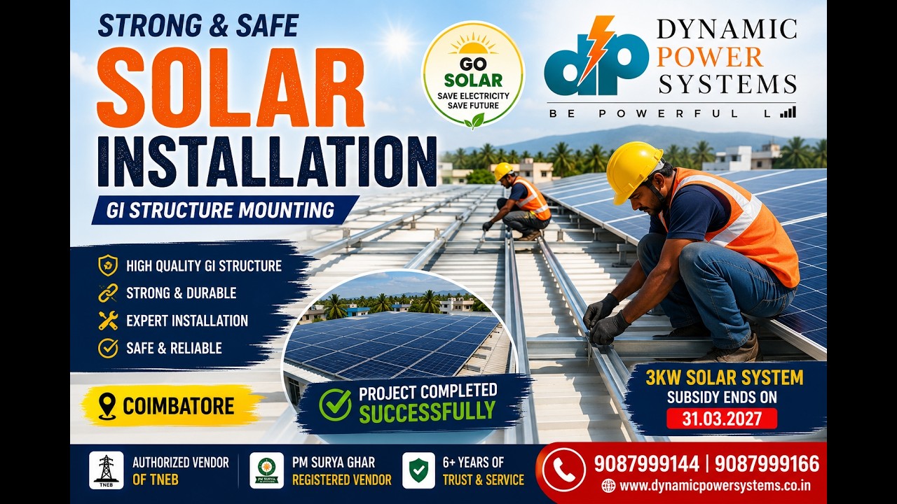 How Much Can You Save with 3kW Solar? | PM Surya Ghar Subsidy | Dynamic Power Systems