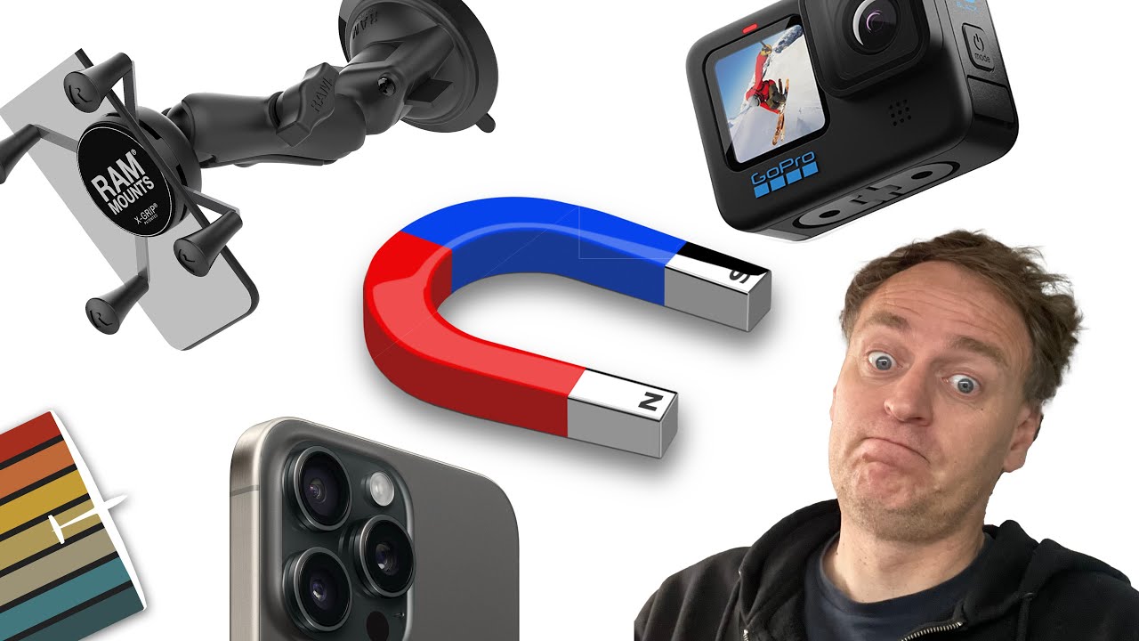 Filming with GoPro vs iPhone in a glider cockpit. Magnetic mounts?!
