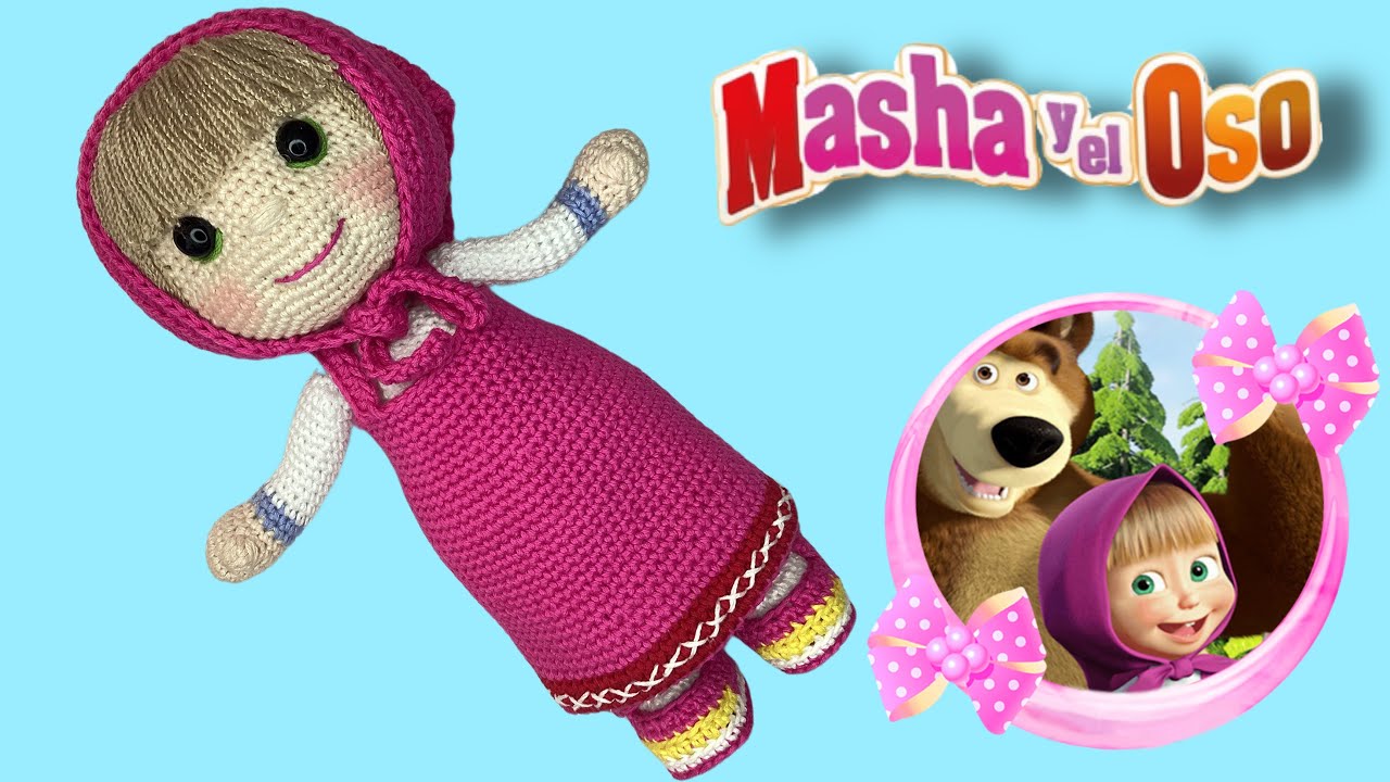 MASHA Amigurumi 2/3 (SUBS🇺🇸🇧🇷) #mashaacrochet #mashayeloso #mashafacildehacer