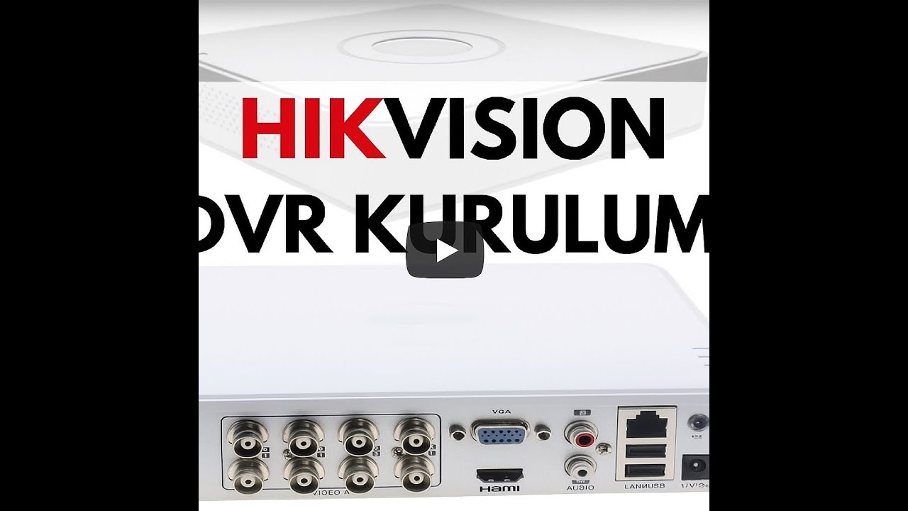 HİKVİSİON DVR KURULUM / HIKVISION KAYIT CİHAZI SES KAYDI NASIL YAPILIR ? #hikvision