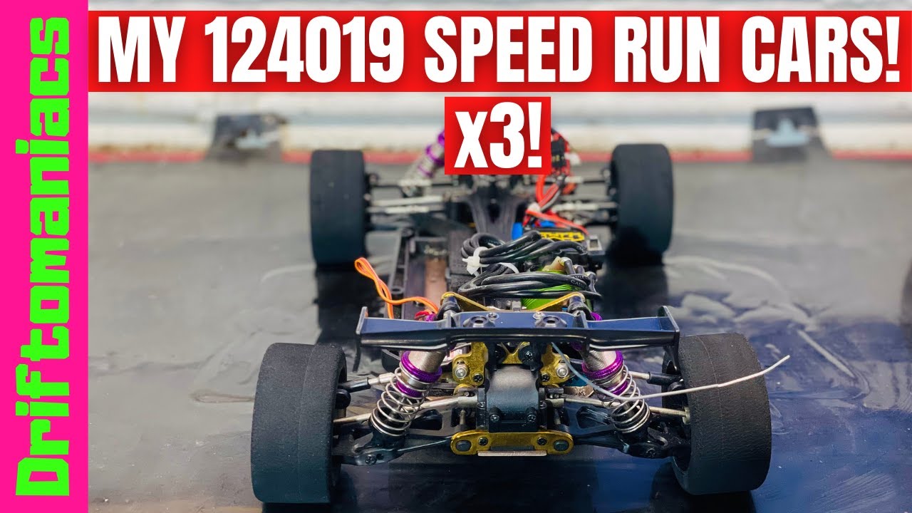 My THREE WLTOYS 124019 Speed Run Cars!