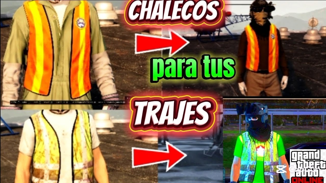 CHALECOS PARA MODIFICAR TUS CONJUNTOS PRO EN GTA ONLINE 