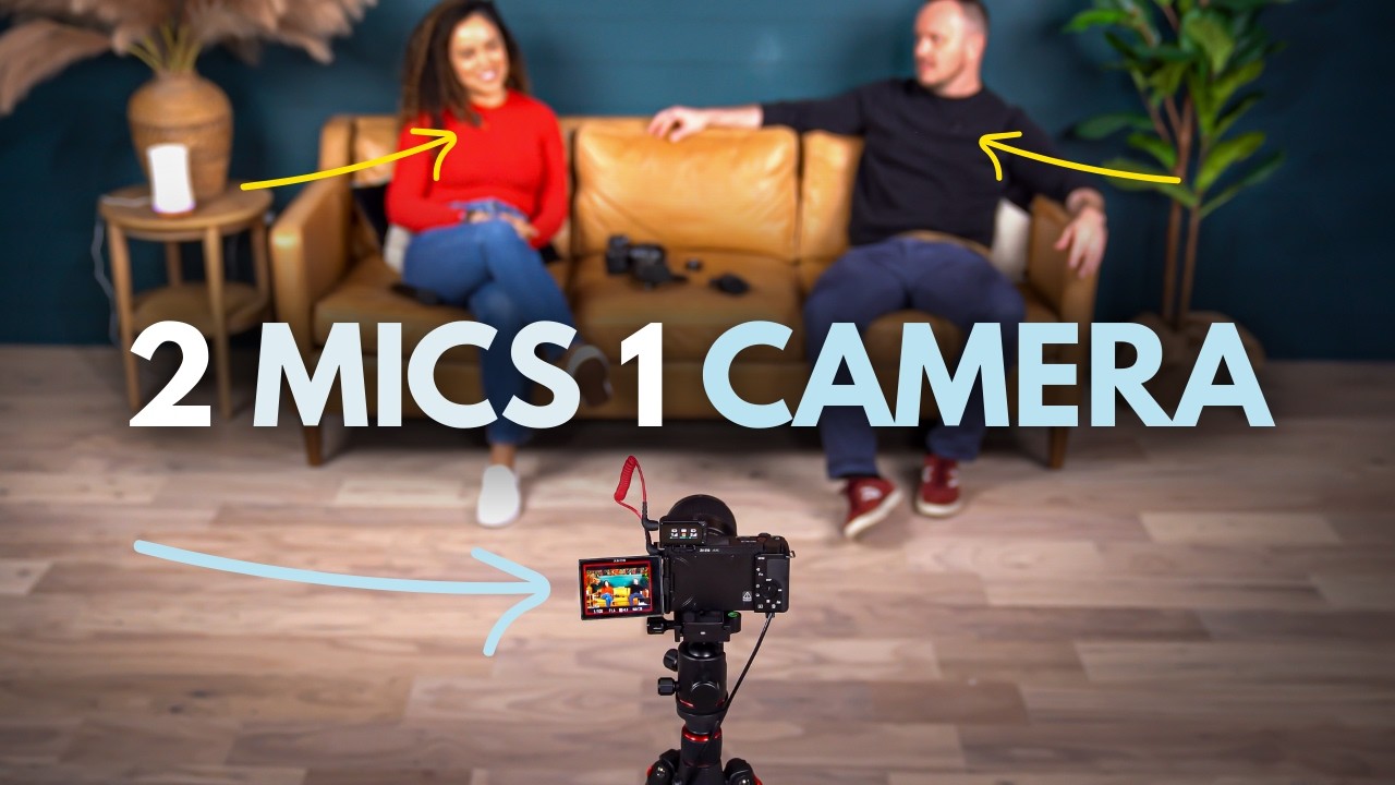 Самый простой способ записать подкаст для двух человек на камеру Sony (R&Oslash;DE Wireless)
