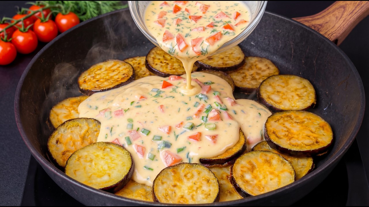 Aubergine mit Eiern sind besser als Pizza! Meine Großmutter hat mir dieses Gericht beigebracht!