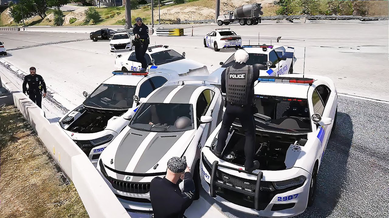 Ramee Gets Chase by the Entire PD After Robbing MRPD's Armory | Prodigy 2.6 | GTA | CG