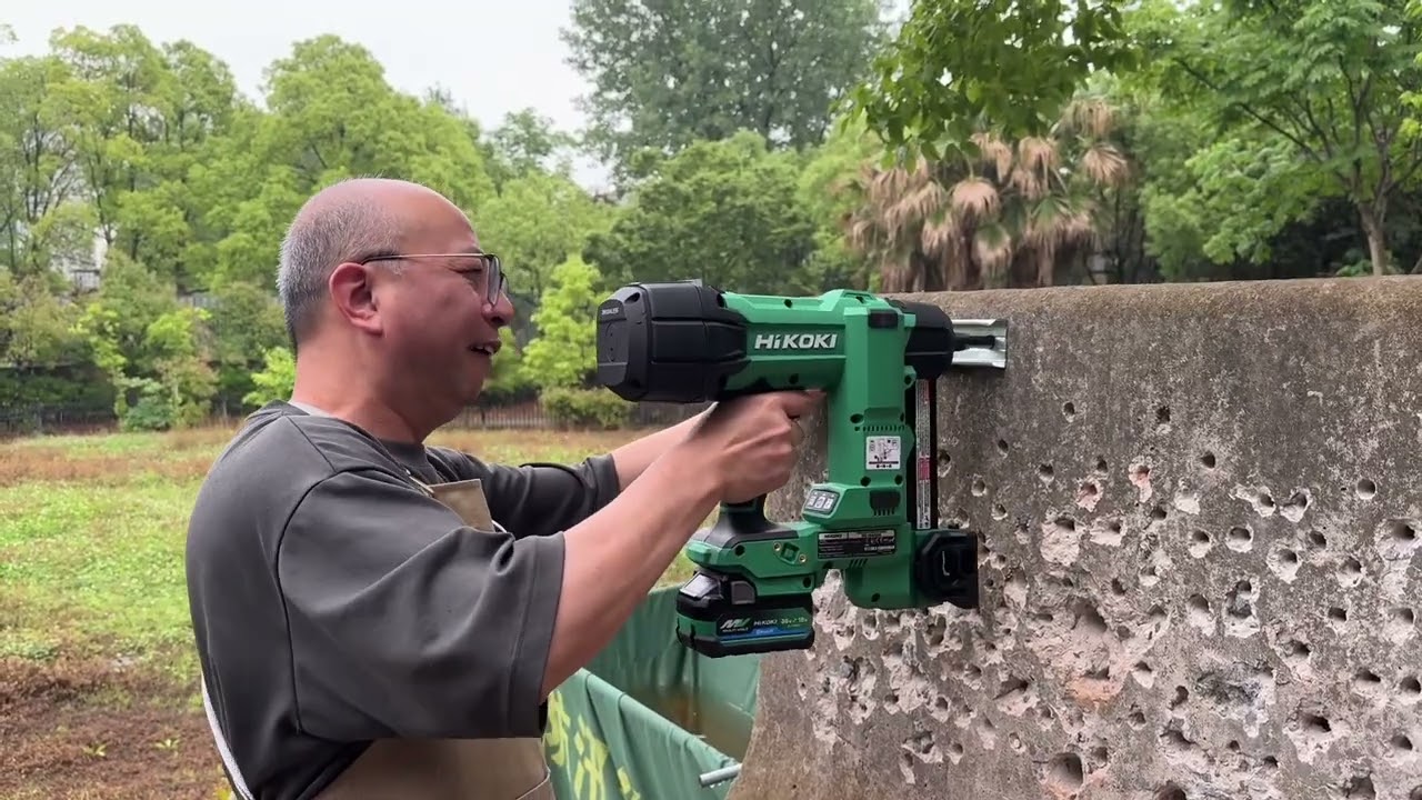 HiKOKI's first concrete nail gun NC1840DA，ITW type nail (not BX3)