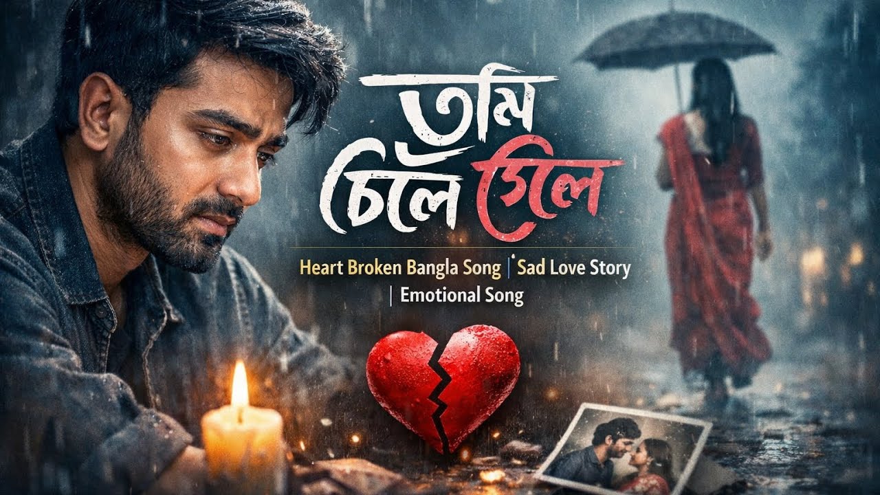 Tumi Chole Gele | Heart Broken Bangla Song | Sad Love Story | Emotional Song.