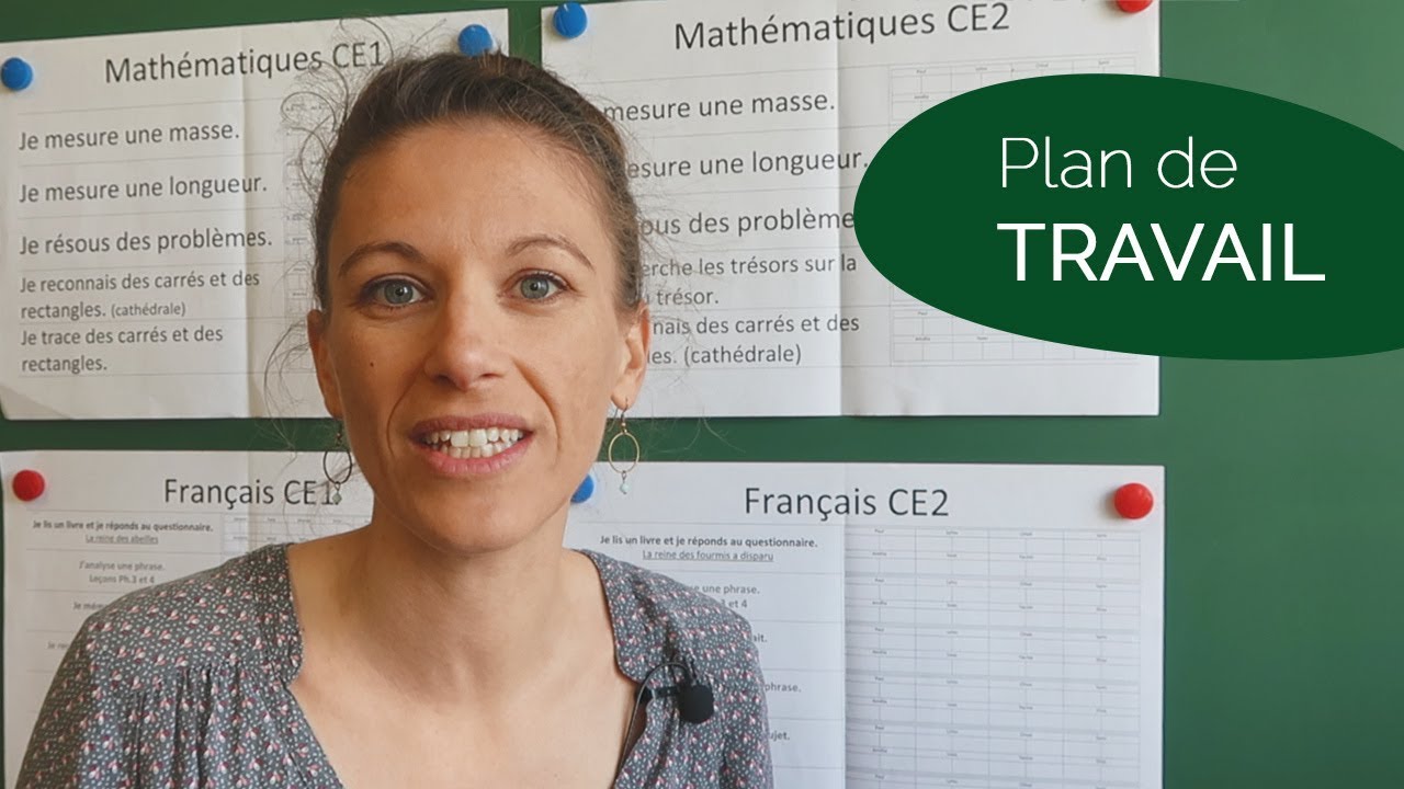 PLAN DE TRAVAIL EN CLASSE ÉLÉMENTAIRE [VLOG 72]