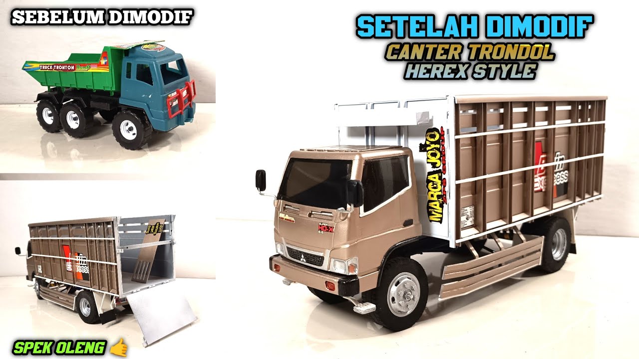 Modif truk plastik jadi CANTER HDX TRONDOL HEREX  Style 🤙