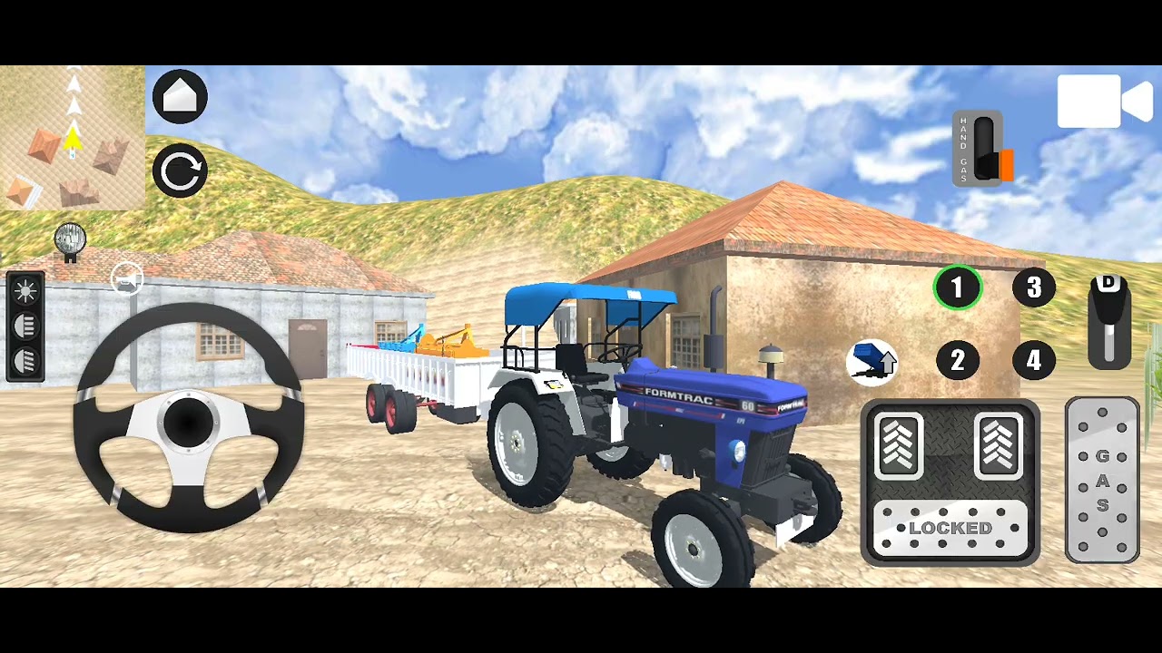 Tractor trailer game play #automobile #mahaindrathar #viralvideos #mihindra #sonalika #tractor #nis 