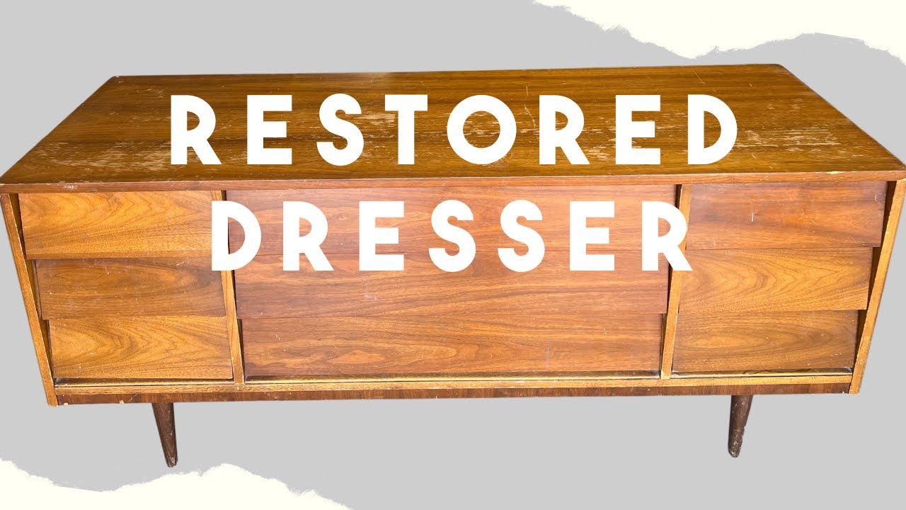 Let's try to restore this dresser! | Veneer Repair tips #furnitureflip #furnituremakeover