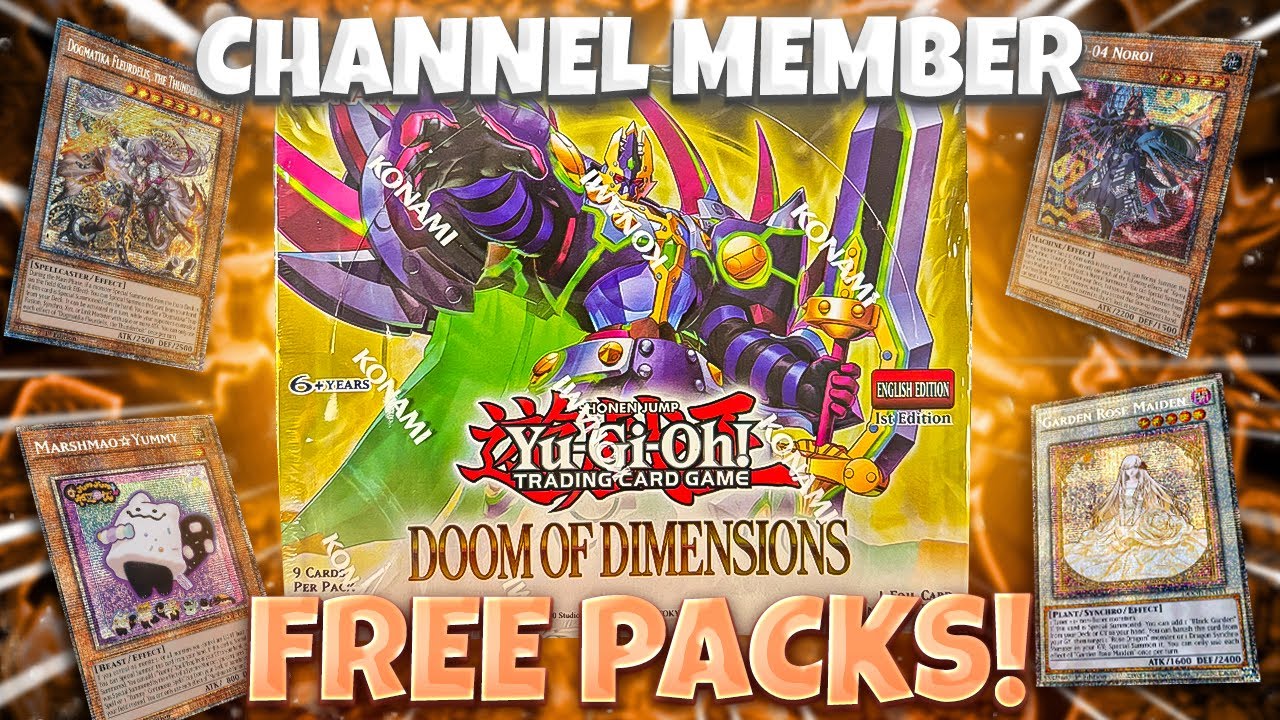 Открываем БЕСПЛАТНЫЕ наборы Yugioh Doom of Dimensions для подписчиков канала! (ЭПИЧЕСКИЕ толчки)