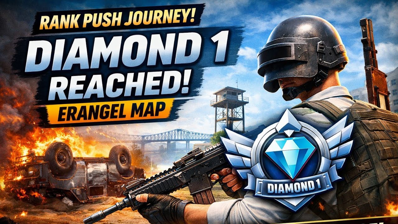 Rank Push Journey Of KAAMYAAB In BGMI/PUBG | Erangal Map Rank Push | Reached On Diamond 1st 🎮