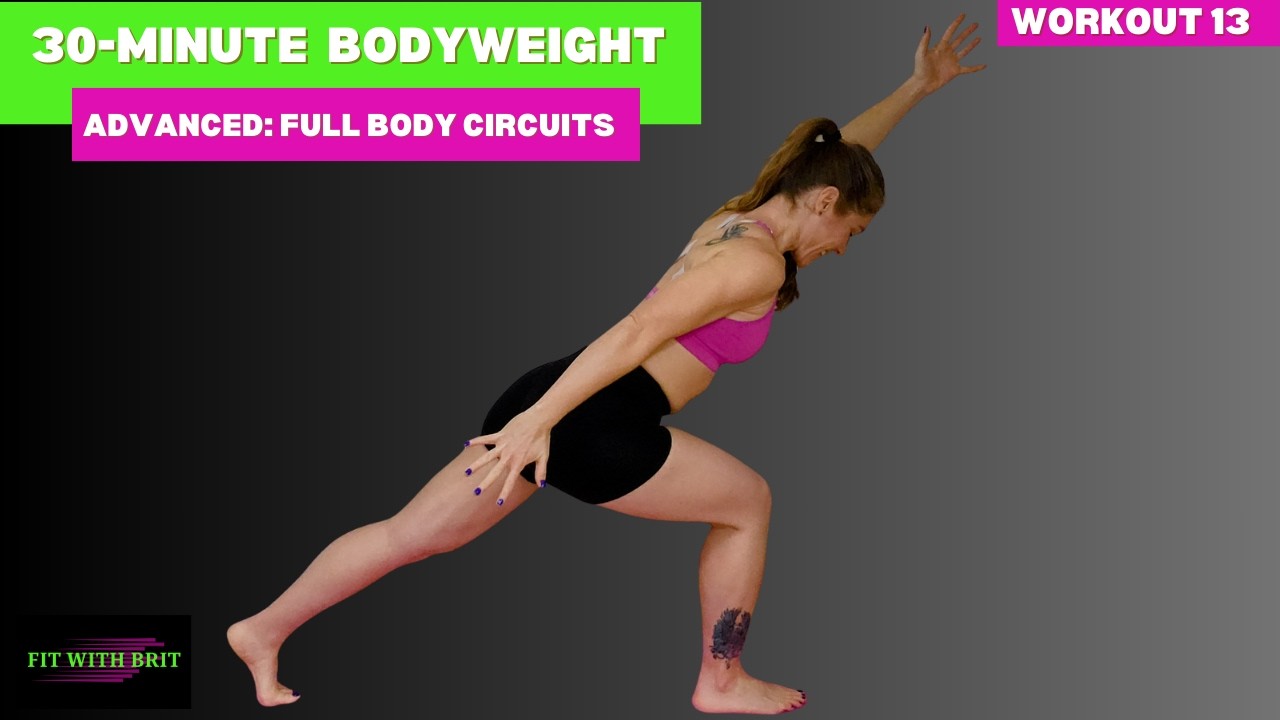 30-Minute Advanced Bodyweight Workout: Full Body Circuits