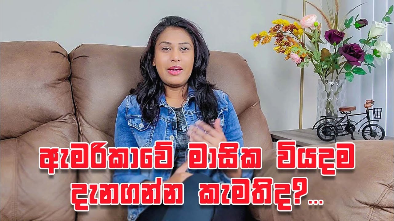 ඇමෙරිකාවේ මාසික වියදම් | Monthly Expenses in USA | Life in America