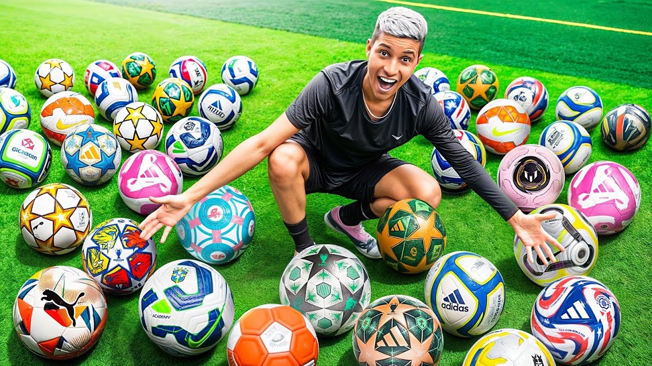 MARCANDO UM GOLAÇO COM BOLAS DE TODOS CAMPEONATOS DO MUNDO!