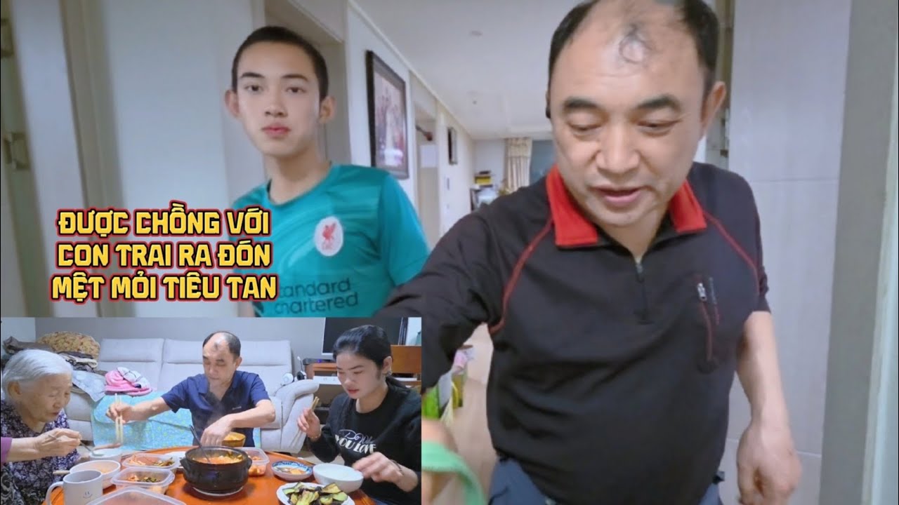 [CSHQ]CẢM ĐỘNG ĐƯỢC CHỒNG VỚI CON TRAI ĐÓN MỆT MỎI TIÊU TAN, CHIA SẺ CHUYỆN ANH TRAI #food 