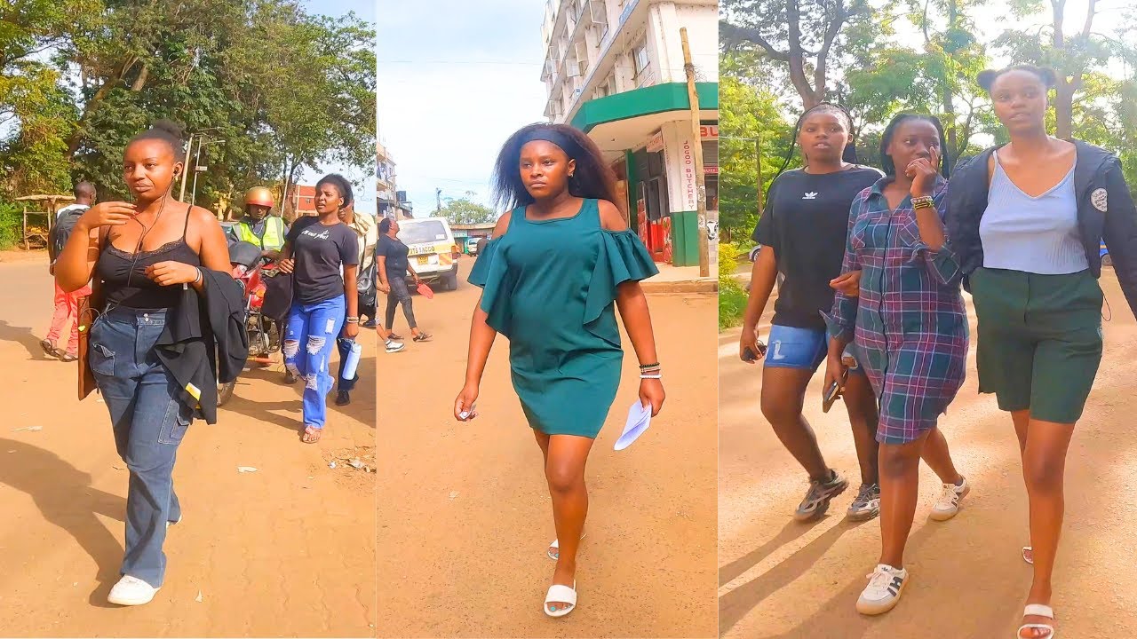 Evening walk on the streets of Thika town, Kiambu county in Kenya Africa |4k street walk|