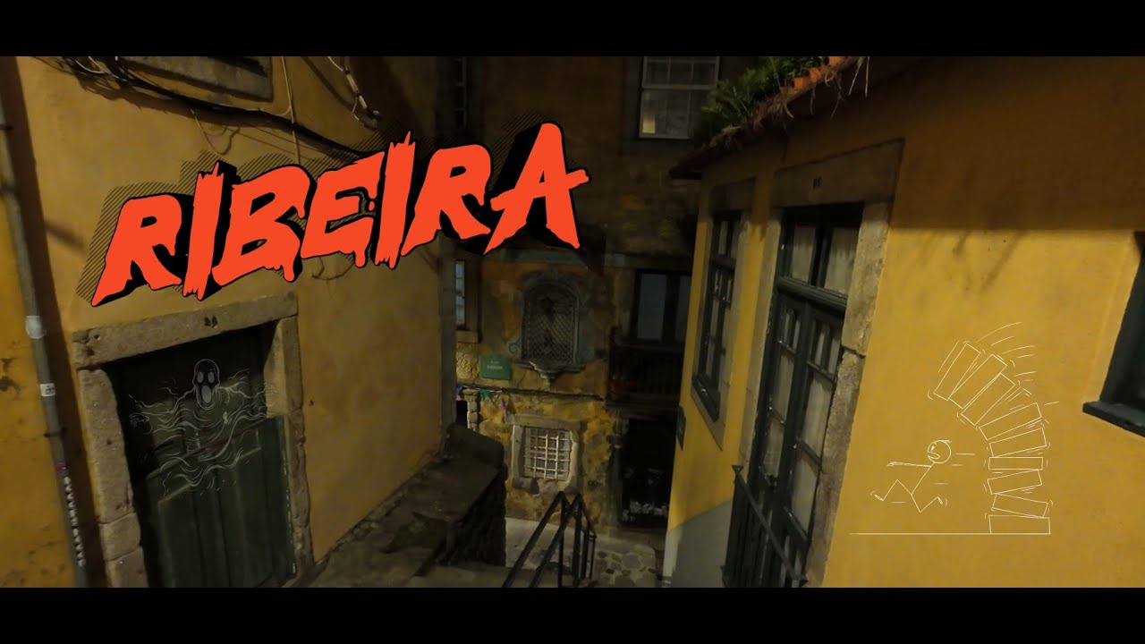 #112/14  (4K)  👍Porto nocą kultowa dzielnica Ribeira