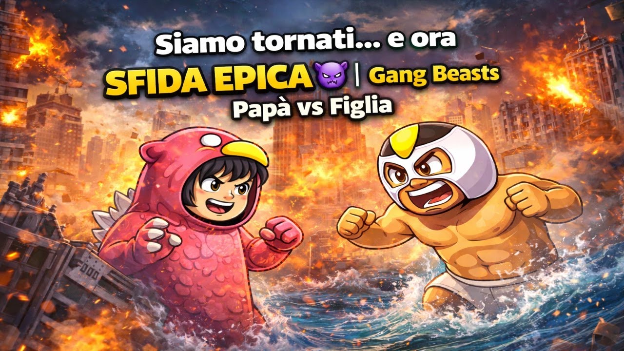 Siamo tornati… e ora SFIDA EPICA 😈 | Gang Beasts Papà vs Figlia