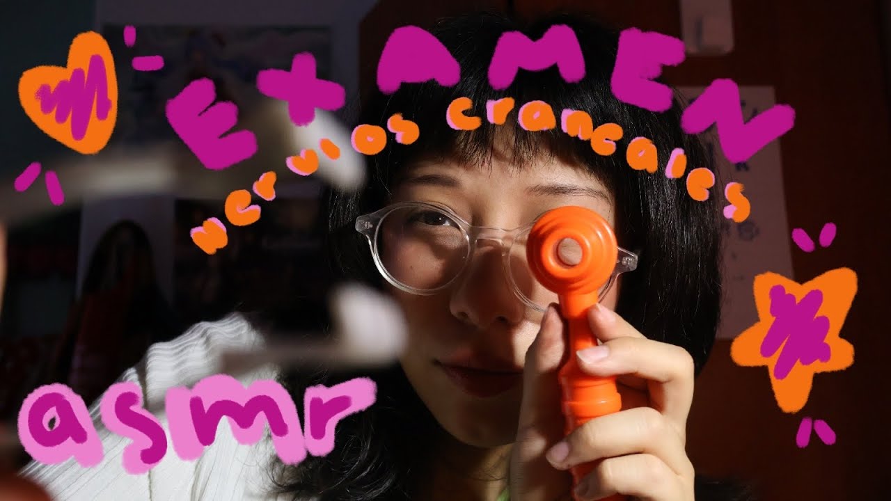 ASMR EXAMEN NERVIOS CRANEALES RAPIDO PARA DORMIIIIR