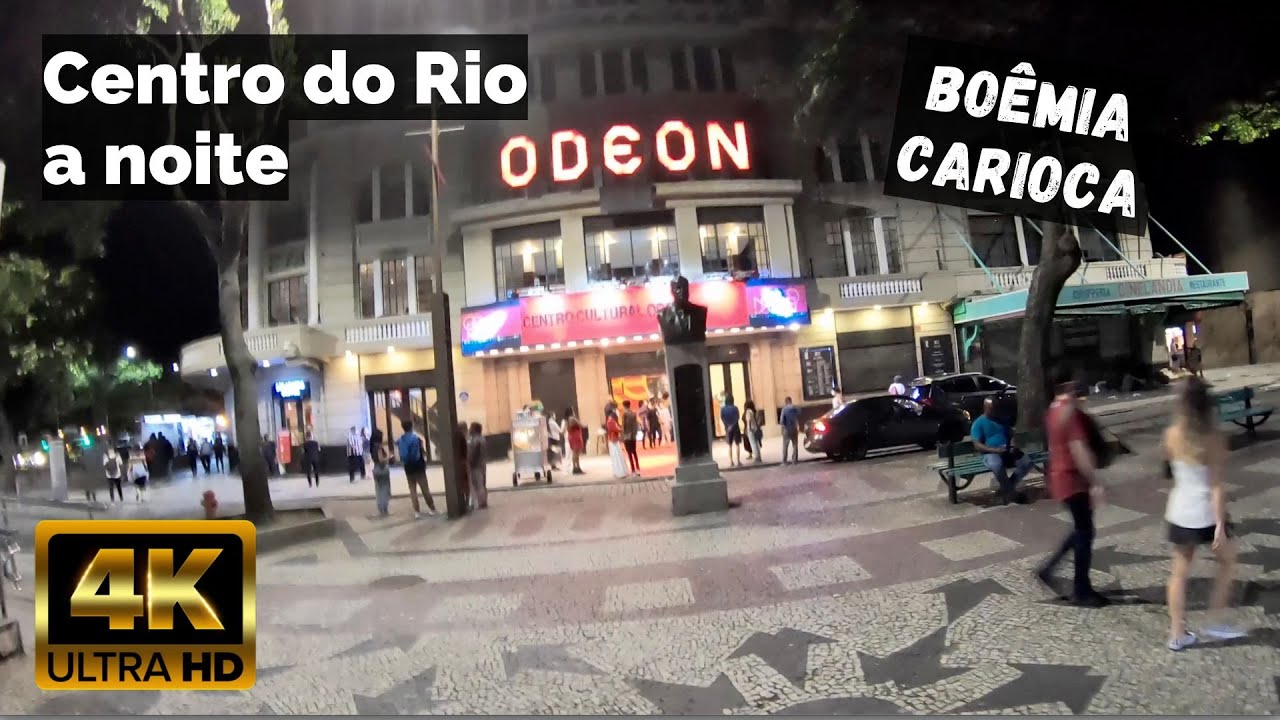 ⁴ᴷ⁶⁰ Cycling Rio de Janeiro - Brasil : Sexta à noite no centro do Rio