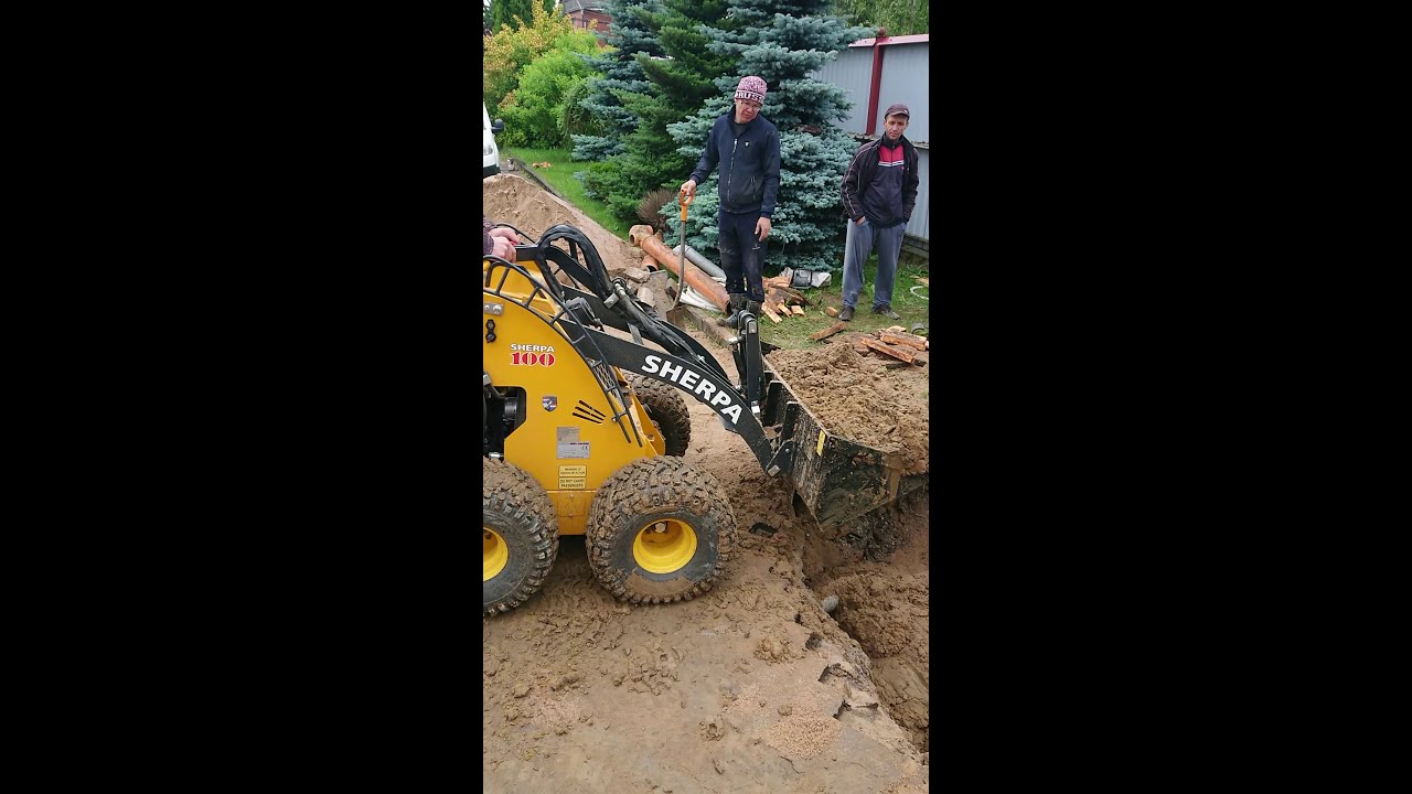 Земляные работы на SHERPA 100 Diesel / Earthworks on SHERPA 100 Diesel