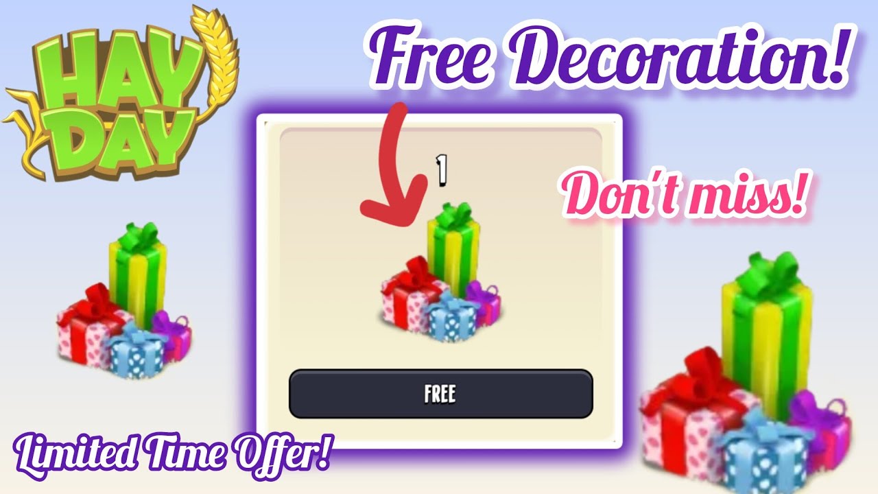 Free Holiday Gifts Decoration 🎁 | December Calander | Supercell Store | Hay Day 