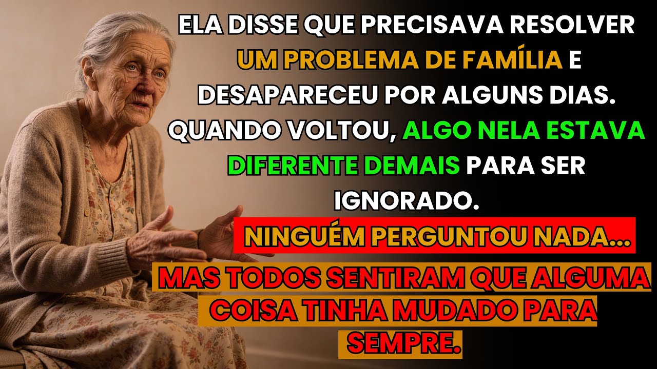 Ela Sumiu Por Alguns Dias… Quando Voltou, Ninguém Teve Coragem de Perguntar