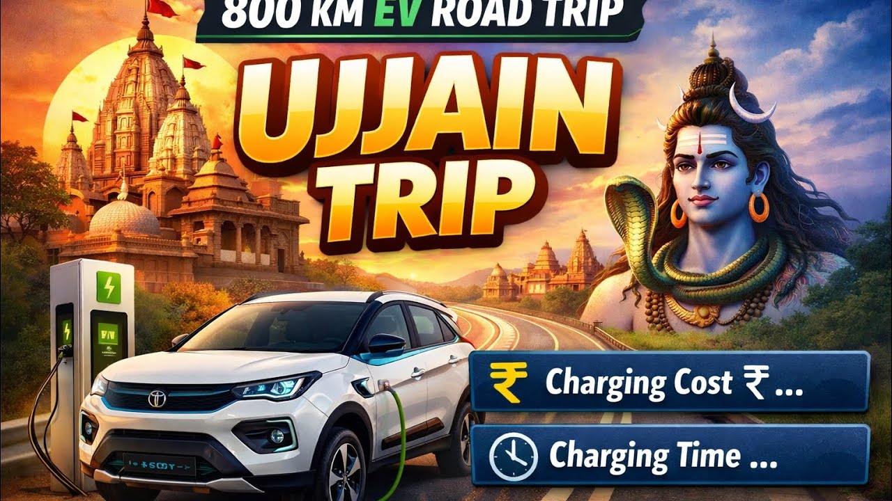 Ujjain Mahakal Trip in Nexon EV | 800 KM Drive | Charging Reality @MahakalnagariUjjain 