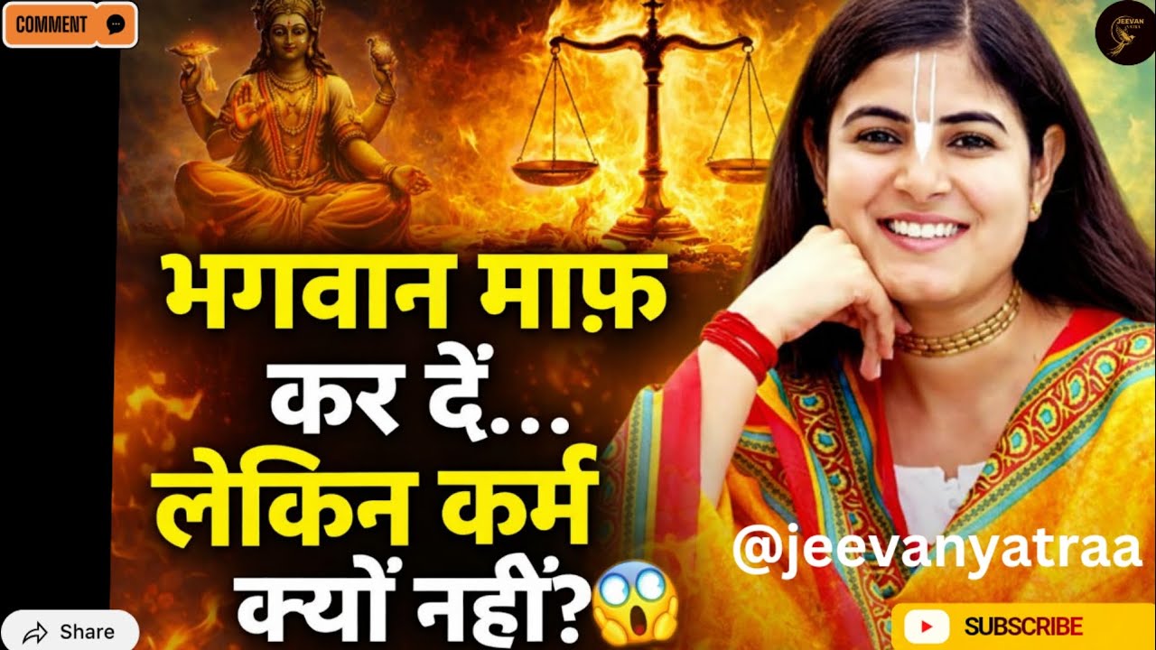 भगवान माफ़ कर दें… लेकिन कर्म क्यों नहीं? पूरा नियम समझ लो 😱 | Devi Chitralekha Ji